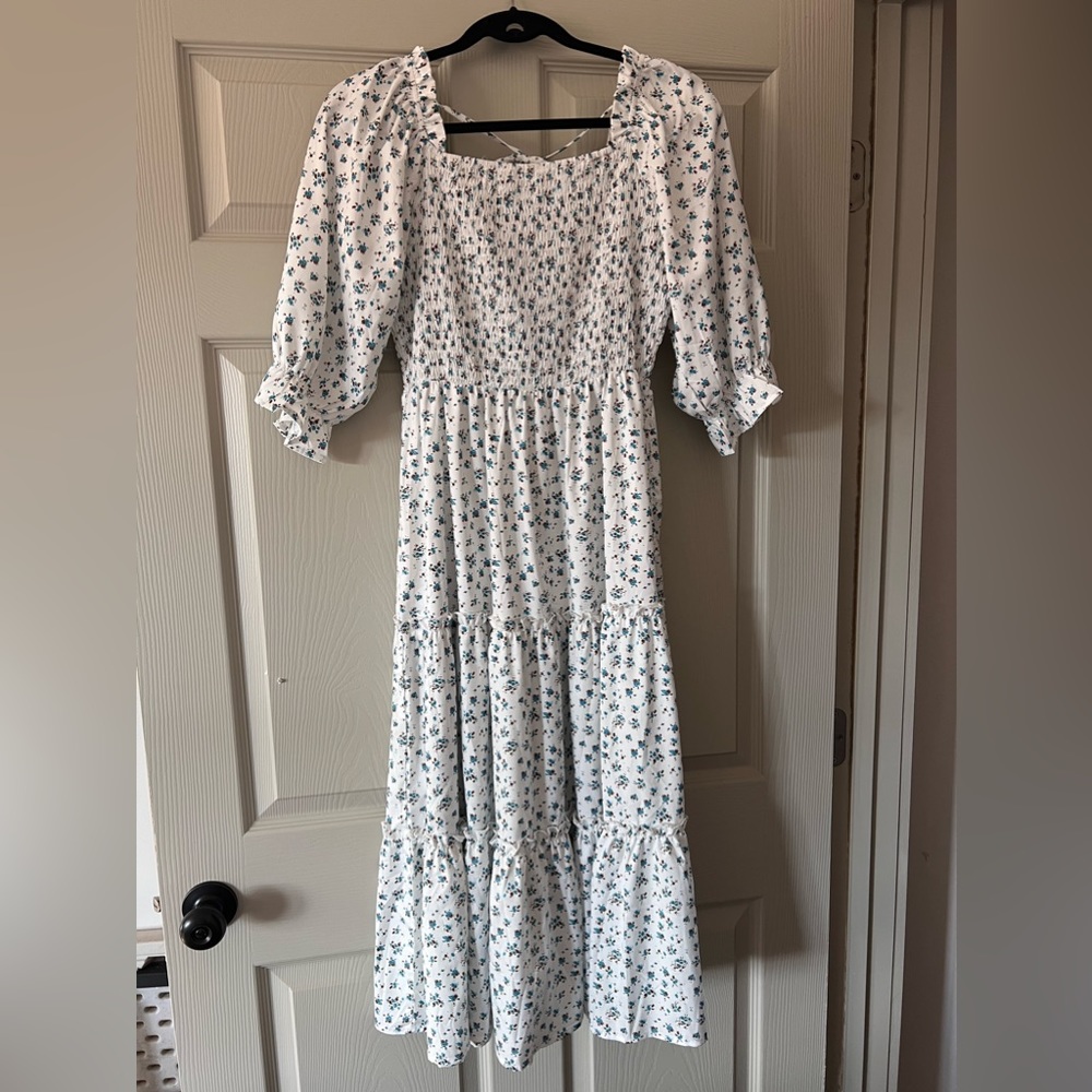 Dainty Floral Midi Dress